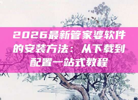 2026最新管家婆软件的安装方法：从下载到配置一站式教程